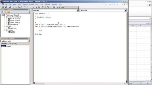 Send E-Mail in VBA Excel through Microsoft Outlook (Video 1 of 4) смотреть онлайн