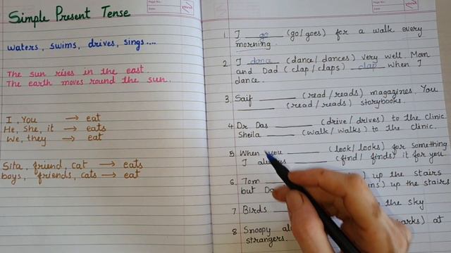 Simple Present Tense (हिंदी मे) | Class 3 English Grammar Present Simple Tense with Examples смотреть онлайн