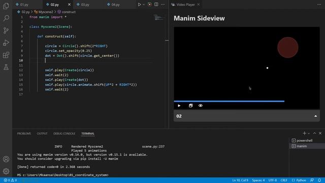 Manim - Understanding Coordinate System смотреть онлайн