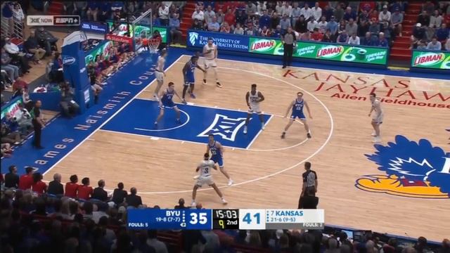 #7 Kansas vs BYU Highlights | NCAA Men's Basketball | 2024 College Basketball смотреть онлайн