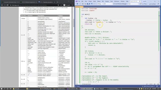 5.4 Modulus, increment, and decrement operators смотреть онлайн