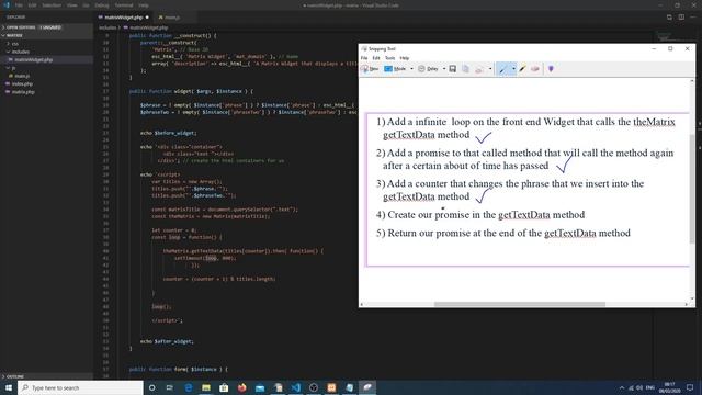 Making a WordPress Matrix Animation Plugin.Video 10 - Adding our Javascript Promise смотреть онлайн