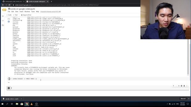 Installing conda on Google Colab for Data Science смотреть онлайн