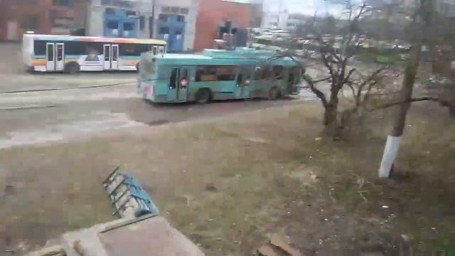 1 день после закрытия троллейбусного движения в Твери + перегон 28 по депо Часть 1 смотреть онлайн