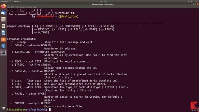 uDork - OSINT Tools for collecting various information through Google смотреть онлайн