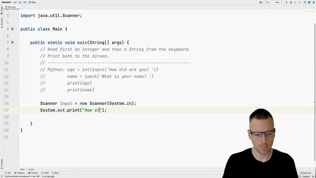 Python to Java - Episode 9 (Reading from the keyboard) смотреть онлайн