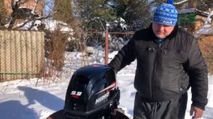 лодочный мотор HIDEA 9.9 Pro (20) первый запуск. НОРИЛЬСК