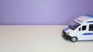 Инерционная металлическая машинка полиции "Газель Next", 22 см, свет и звук, ТМ "Технопарк"