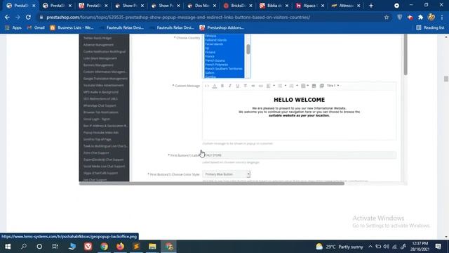 Prestashop geoip popup - geolocation popup - redirection - popup смотреть онлайн