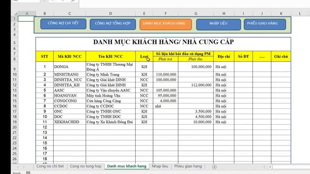 Tải File Quản Lý Báo Cáo Công Nợ Bằng Excel Miễn Phí смотреть онлайн