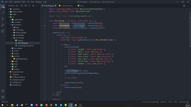 Курс React / Redux-практика. #14. Роутинг. URL Parameters. Компонент "Информация по персонажам" смотреть онлайн