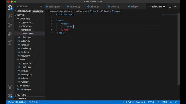 Building a simple note-taking app using Django 3 - part 1 смотреть онлайн