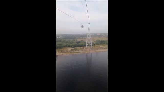 19.08.2017 Поездка по Нижегородской канатной дороге через Волгу смотреть онлайн