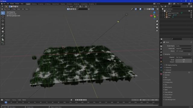 Создание ОЧЕНЬ лёгкой травки в Blender 2.92 смотреть онлайн