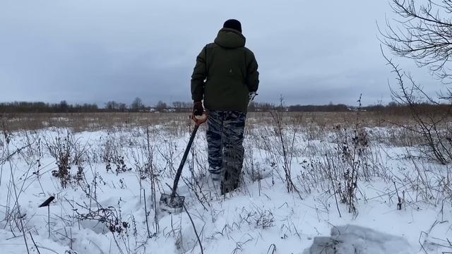 Зимний Коп Металла! Что можно найти на краю Поля! #металопоиск #коп2023