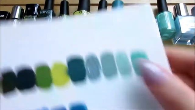 Моя коллекция лаков | зелёные | голубые смотреть онлайн