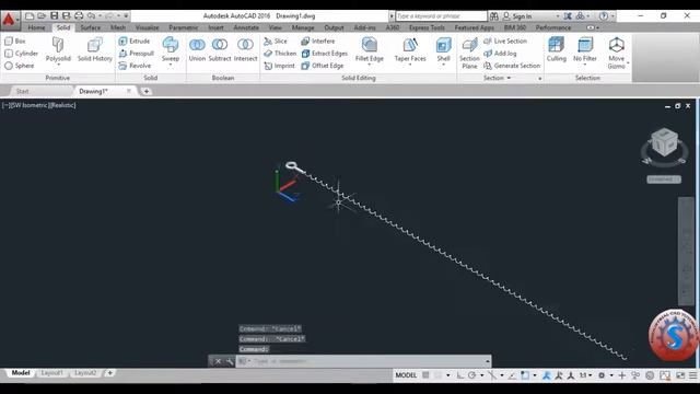 HOW TO DEVELOP 3D EYE BOLT IN AUTOCAD TUTORIAL #164 смотреть онлайн