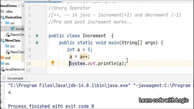 Java Programming Tutorial -19|Unary Operators in Java | Difference between pre and post increment смотреть онлайн