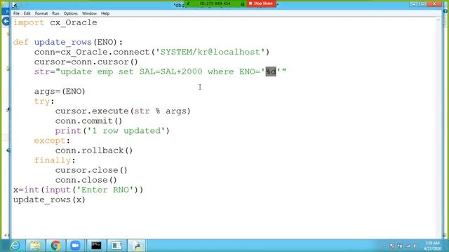 Django Online Training(Update oracle database using on python code )-Day 9 #SARVAVASI #DJANGO смотреть онлайн
