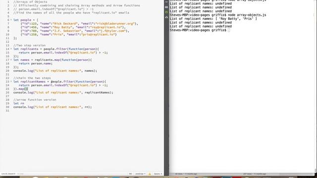 JavaScript Chaining Array Methods and Using Arrow Functions смотреть онлайн