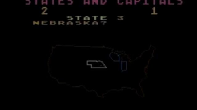 States And Capitals   Atari 8 Bit Educational Programs