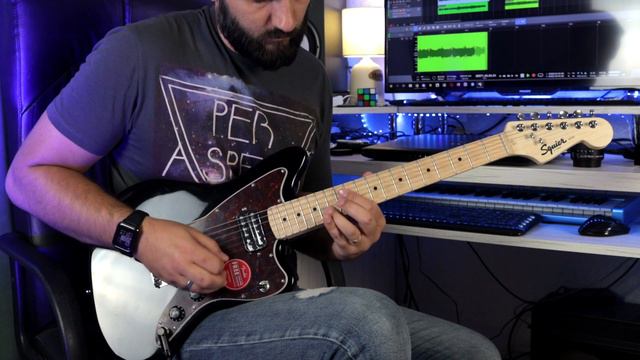 SQUIER MINI JAZZMASTER FSR HH BLACK - Guitar Demo смотреть онлайн