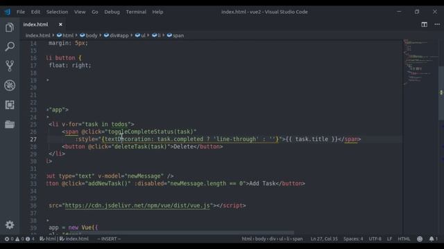 #6 - Dynamic Class & Style Binding | Vue 2 Basics, Beginner tutorials смотреть онлайн