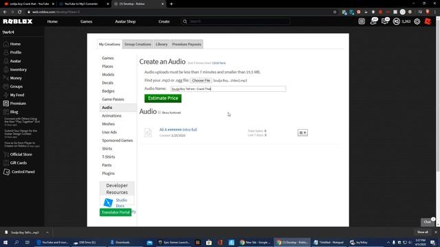 How To upload Audio on roblox смотреть онлайн