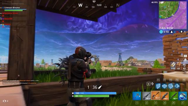 Crimson Binomes Epic Fortnite Kill Cams over Rhythmic Gangster Beats Highlights reel смотреть онлайн