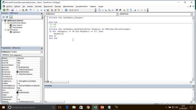 Excel vba Permitir solo numeros y letras en textbox смотреть онлайн