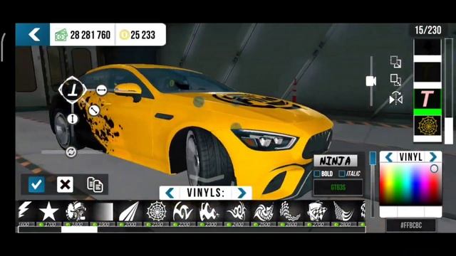 Топ винил на акулу Mercedes GT63 S -  Car Parking