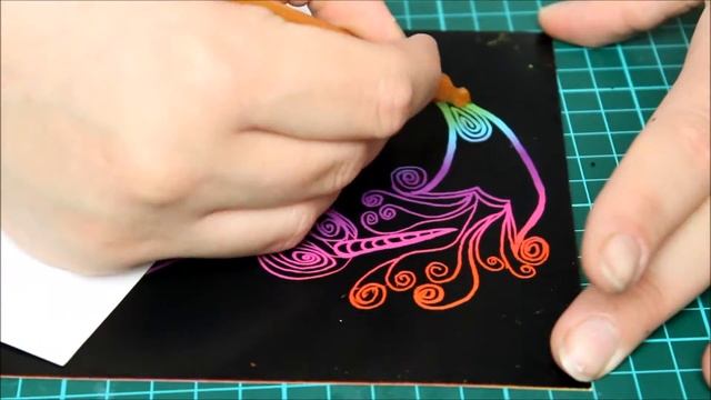 DIY Faux Quilling Scratch Paper Cards | Craft Of Giving