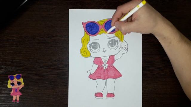 Как раскрасить Куклу ЛОЛ / Раскраска Куклы ЛОЛ / Coloring LOL Surprise Dolls смотреть онлайн