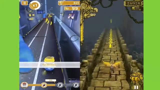 Minion rush vs temple run || Android iPad iOS Gameplay HD IP PLAYGAME смотреть онлайн