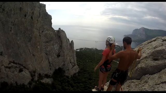 Ирина на Ильяс-кая RopeJumping with SkyLine X-Team in Crimea смотреть онлайн
