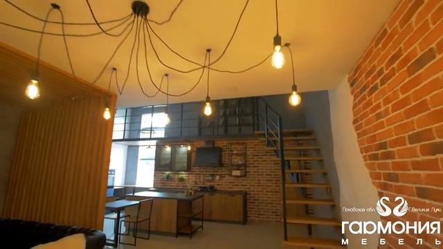 Кухня в стиле Лофт . Дизайн Лофт. Фабрика Гармония. Кухни Гармония. смотреть онлайн