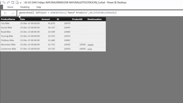 DAX Fridays! #64: GENERATE, GENERATEALL смотреть онлайн