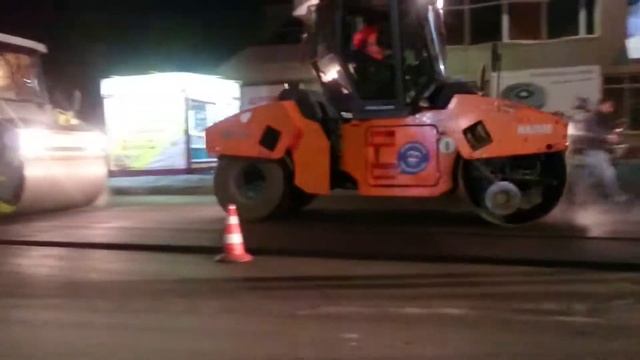 Ремонт,асфальтирование ул.Циолковского г.Омск смотреть онлайн