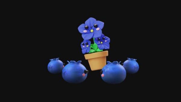 Baby Fruit Dancing with the Flowers