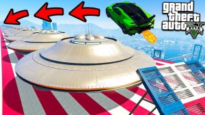 МОЖНО ЛИ ПЕРЕПРЫГНУТЬ 100+ ЛЕТАЮЩИХ ТАРЕЛОК НЛО ГТА 5 МОДЫ! ОБЗОР МОДА В GTA 5! ИГРЫ ГТА ВИДЕО MODS