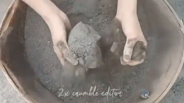 Gritty Charcoal Bowls | Only Dry Crumbling In Metal Tub | Crispy Crunchy Gritty Crumbling (2x Speed смотреть онлайн