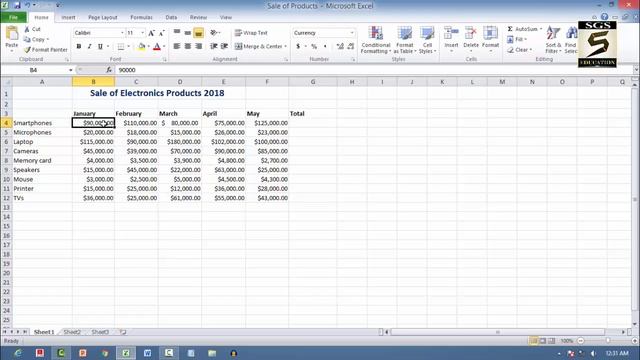 Learn Computer In Hindi Microsoft Excel Course Part-5 (How To Add Currency Symbol In Excel) смотреть онлайн