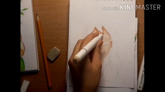 Рисую ЛЕВОЙ Рукой – ЧЕЛЕНДЖ□Как нарисовать лицо МАРКЕРАМИ смотреть онлайн