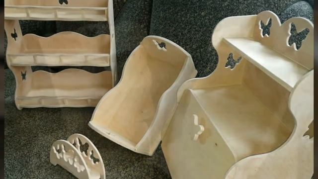 Деревянный набор кухонной утвари. смотреть онлайн