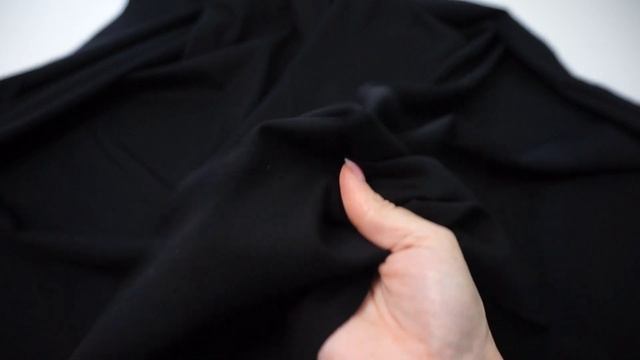 Трикотаж джерси черный M02525 смотреть онлайн
