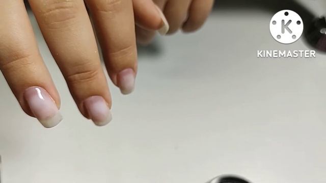 Укрепление ногтей молочным гелем от Silcare!!!Простой дизайн!!!! Чёрный френч!!! смотреть онлайн