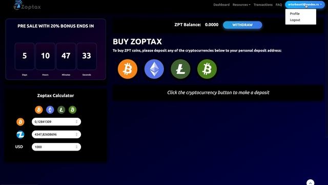 Zoptax обзор личного кабинета смотреть онлайн