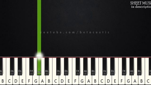 Golden Hour - JVKE | SLOW BEGINNER PIANO TUTORIAL + SHEET MUSIC by Betacustic смотреть онлайн