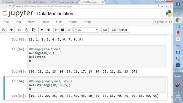 Python Range смотреть онлайн
