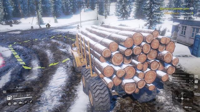 Лесовозы в деле Залив Педро - Snow Runner смотреть онлайн